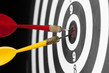 dartboard business success concept