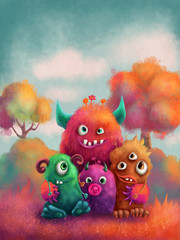 Monster family © Elena Schweitzer