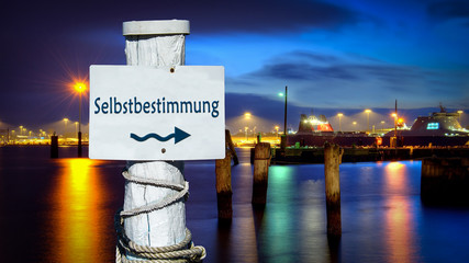 Schild 386 - Selbstbestimmung