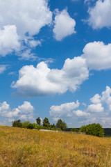 Obraz premium Blue sky with clouds.