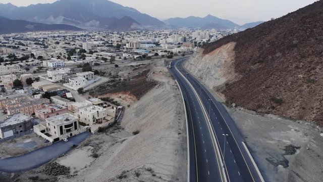 View from Jabel Hafeet mountain, Al Ain - UAE.