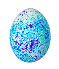 Colorful Easter Egg isolated on white