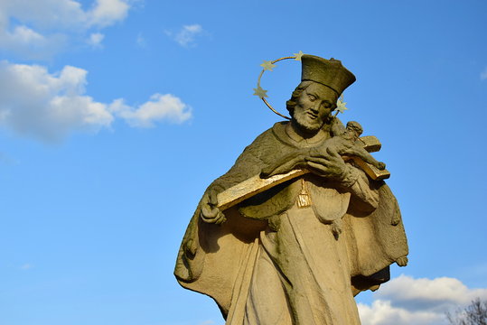 monument to the saint John of Nepomuk in Ladek Zdroj