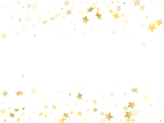 Magic gold sparkle texture vector star background.