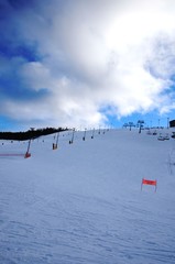 Levi : Pistes de ski alpin (Nord de la Finlande)