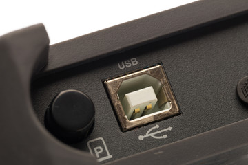 USB type B input of digital signal oscilloscope