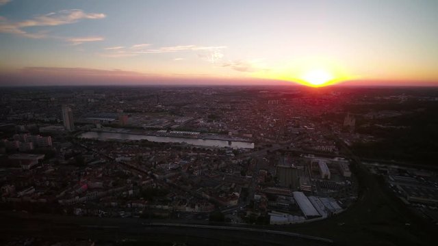 Aerial Belgium Brussels June 2018 Sunset 15mm Wide Angle 4K Inspire 2 Prores  Aerial video of Brussels Belgium downtown at sunset