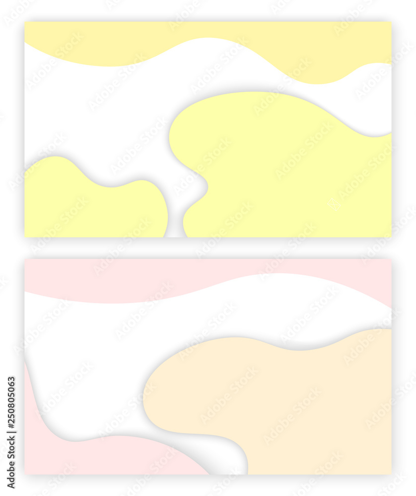 Poster design of web page vector, business banner abstraction. background white and blue color, abstract fo