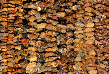 Background, natural amber