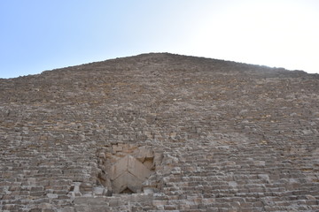 View Skyward at Great Pyramid of Giza, Egypt