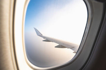 view from airplane window