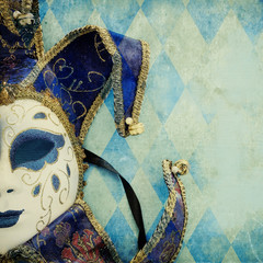 blue with gold elegant traditional venetian background