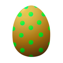 painted Easter eggs, on white background isolated