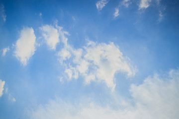 Beautiful clouds with blue sky background. Afternoon vast blue sky and clouds sky.