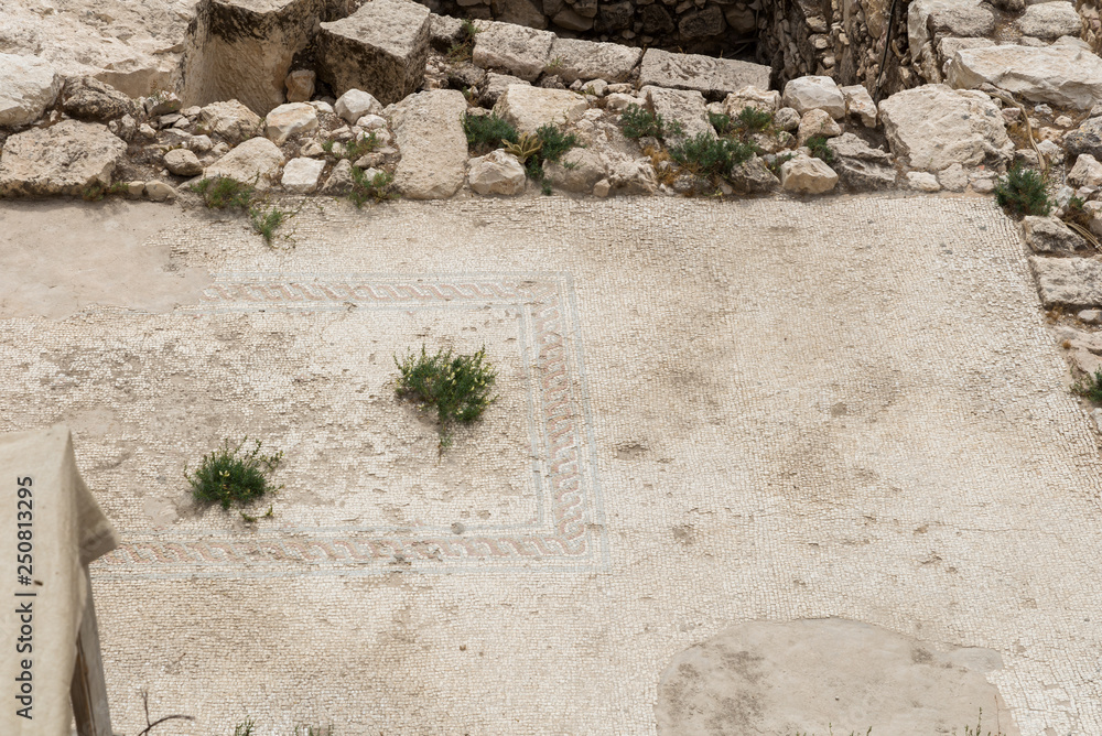 Wall mural tour at city of david in jerusalem