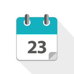 Fototapeta premium blue business calendar 23 icon vector illustration EPS10