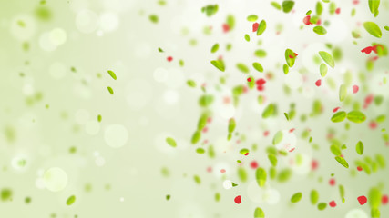 spring in the air, slow motion spring background