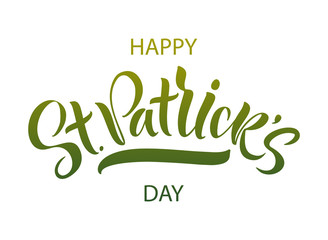 Saint Patrick Day Lettering decoration beer festival