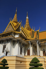 Fototapeta premium Le Palais Royal à Phnom Penh au Cambodge