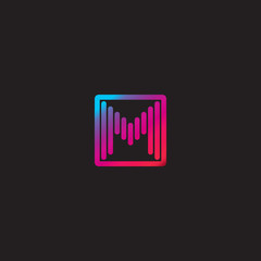 M letter vector logo design