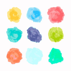 watercolor splash background vector