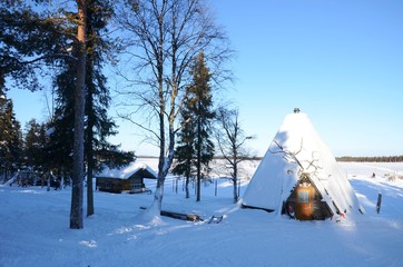 Campagne autour de la ville de Levi (Laponie finlandaise)