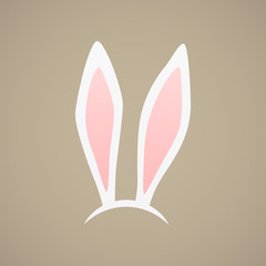 Easter bunny vector illustration.