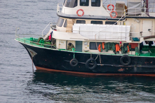 Trawler Sailing At Sea