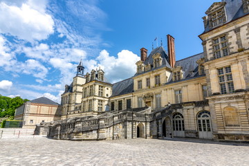 Fototapeta na wymiar Fontainebleau palace (Chateau de Fontainebleau), France