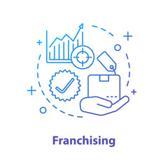 Franchising concept icon