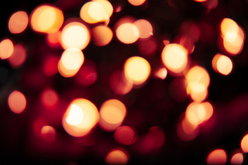 Obraz premium Red bokeh background