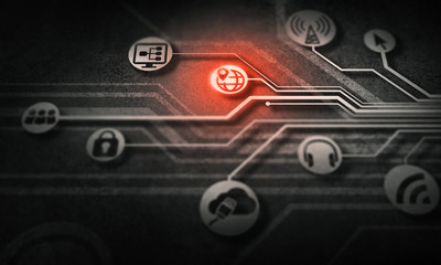 Obraz premium Social media communication