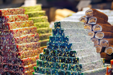 Oriental sweets, Turkish delight or lokum