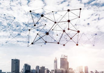 Modern city and social net as concept for global networking