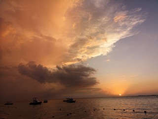 Sonnenuntergang auf Mauritius
