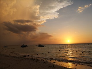 Sonnenuntergang auf Mauritius
