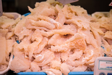 Fish Fresh cod in market