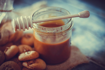 Honey hazelnut spread for breakfast