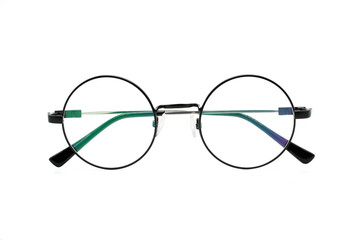 Fototapeta premium Image of modern fashionable spectacles isolated on white background, Eyewear, Glasses