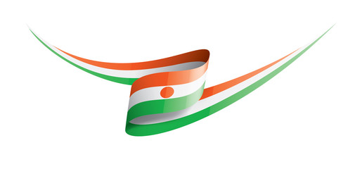 Niger flag, vector illustration on a white background