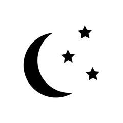 Moon and stars icon