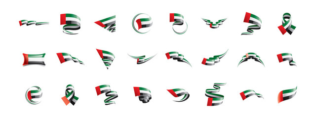 United Arab Emirates flag, vector illustration on a white background