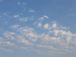 blue sky with clouds
