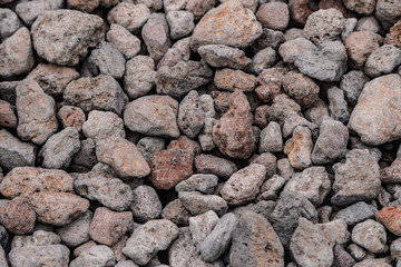 Grey volcanic stones surface