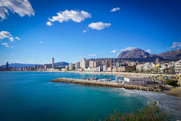 VENICE, ITALY - JULY,5: Stormy day in the center of Venice, boats, buildings, bridges under the heavy clouds