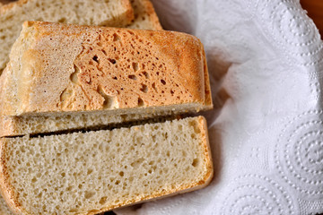 Sliced wheat white bread
