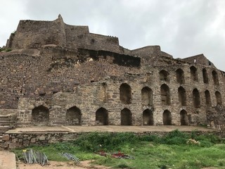 Ruins of Golconda Fort in Hyderabad, India