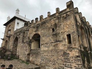 Fototapeta na wymiar Ruins of Golconda Fort in Hyderabad, India