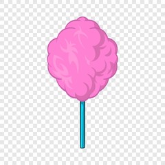 Pink candy floss icon in cartoon style on a background for any web design  - obrazy, fototapety, plakaty