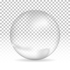 Fototapeta na wymiar Water bubble on isolated background, vector illustration